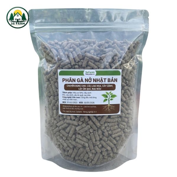 Phân Gà Hữu Cơ Nhật Dùng Bón Hoa Mai, Rau Màu, Cây Ăn Trái