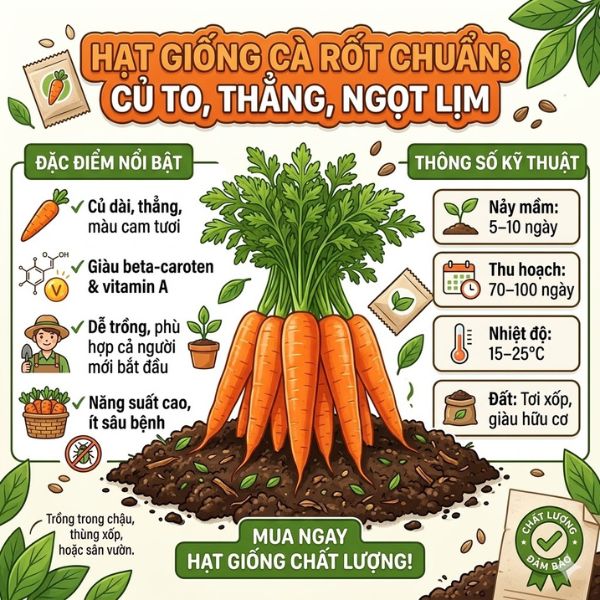 hạt giống củ cà rốt