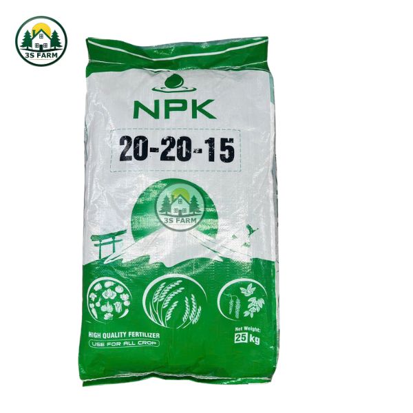 Phân NPK 20-20-15 – Tăng Trưởng, Nuôi Hoa, Nuôi Trái – Bao 25kg