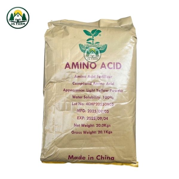 Phân Bón Lá Amino Acid – Phục Hồi Vườn, Đâm Chồi Lá Dày Bao 20kg