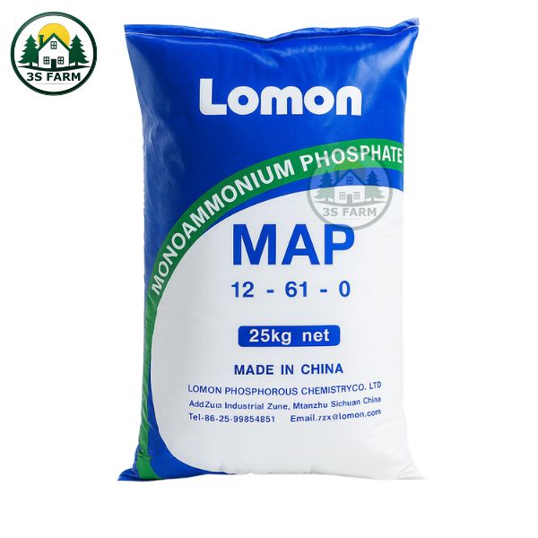 Phân Bón Kích Ra Hoa MAP 12-61 – Siêu Lân Thúc Đẩy Mầm Hoa Bao 25kg