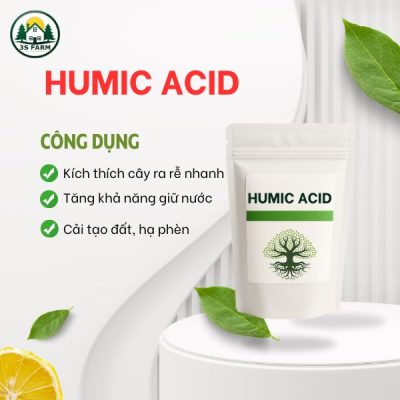 Phân Bón Kích Rễ Humic Acid Túi 1KG – Kích Rễ Nhanh, Giải Độc Cây