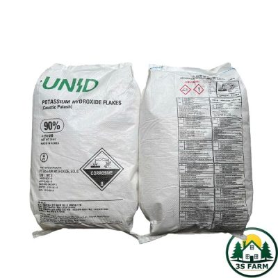 Kali hydroxit 90% (KOH) bao 25kg – Nâng PH đất, khử chua, hạ phèn