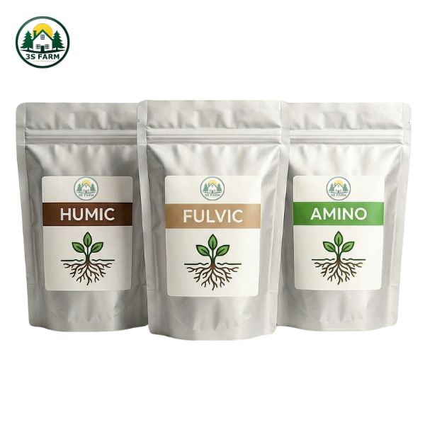 Combo Kích Rễ Humic, Fulvic, Amino – Cây Mai, Hoa Lan, Cây Kiểng Ăn Trái