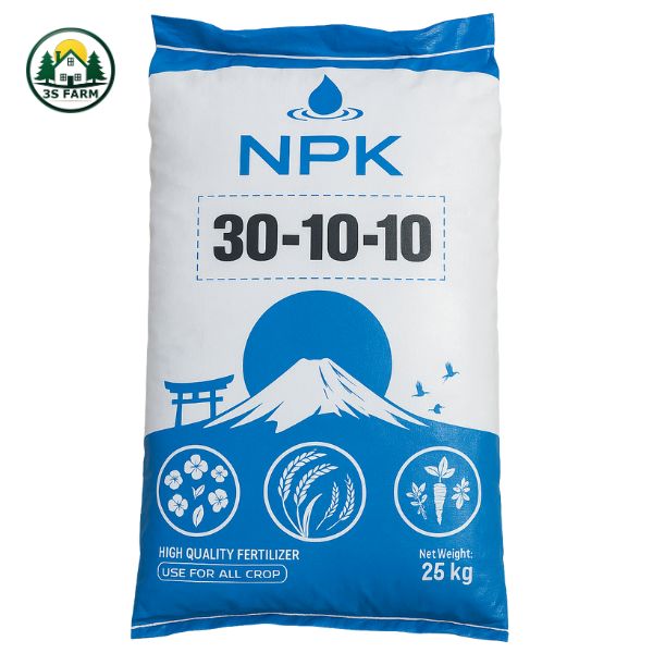 NPK 30-10-10 – Bao 25kg – Hiệu Quả Cao Cho Rau Màu, Cây Ăn Trái