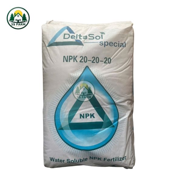 Phân bón lá NPK 20-20-20 DELTASOL – Bao 25kg – Lớn trái – Đẹp mã – Chắc hạt