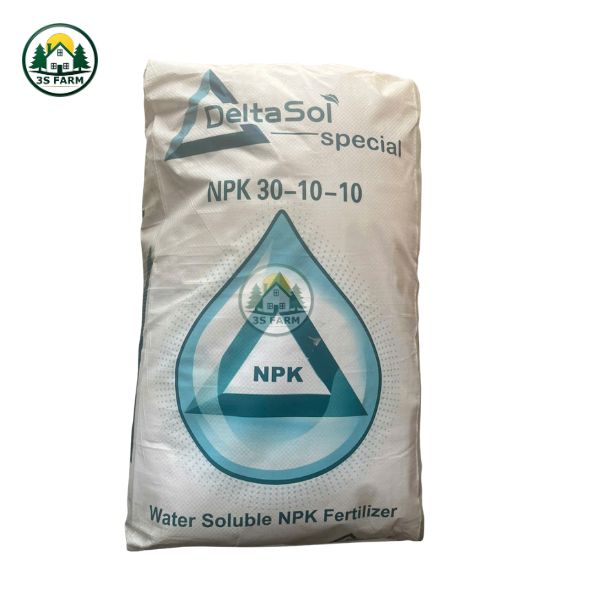 Phân Bón Lá NPK 30-10-10 DELTASOL – Bao 25KG – Phát Triển Thân Lá Toàn Diện