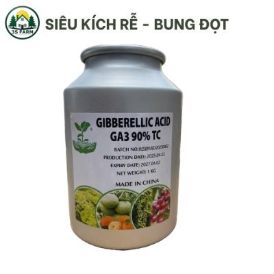 Phân Bón Lá GA3 (Gibberellic Acid) 90% – Thuốc Kích Thích Sinh Trưởng – 1KG