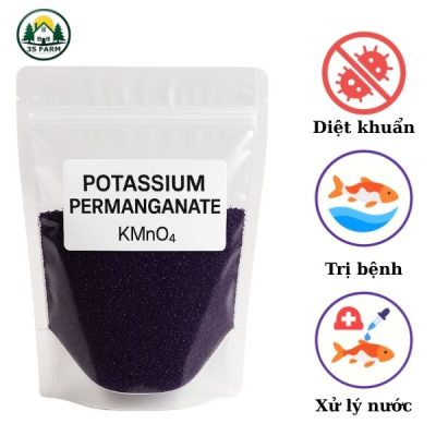 Thuốc Tím KMnO4 99.8% – Sát Khuẩn – Khử Trùng Hồ Cá Cảnh – Túi 1kg
