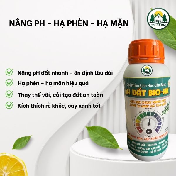 Thuốc nâng PH đất – Hạ Phèn – Hạ Mặn – Thay Thế Vôi