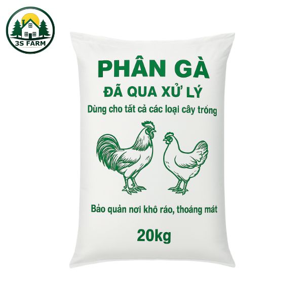 Phân Gà Hữu Cơ Ủ Hoai