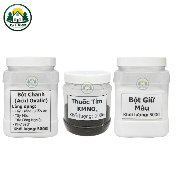 Combo Tẩy Mốc Quần Áo Bộ 3 – Sạch Mốc, Giữ Màu, An Toàn Cho Da Tay