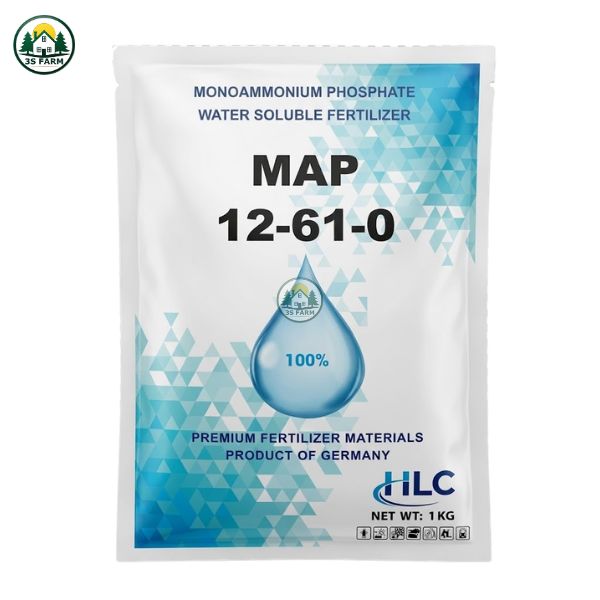 MAP 12-61-0 – Hàng Đức, Siêu Lân, Thúc Mầm Hoa, Tăng Đậu Trái – Túi 1KG