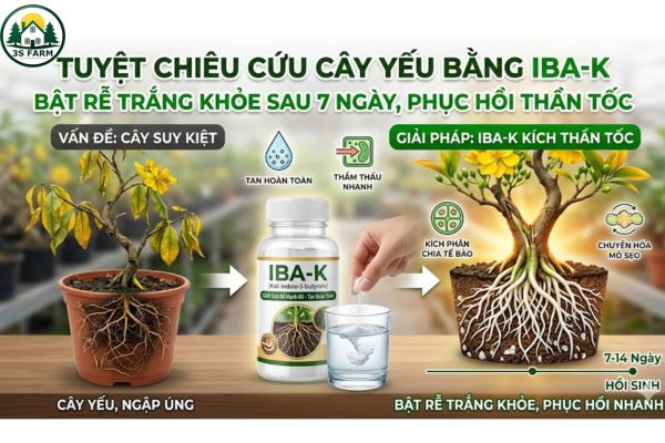 Auxin IBA-K Là Gì? Cách Dùng Để Cây Nhanh Ra Rễ Và Hồi Phục
