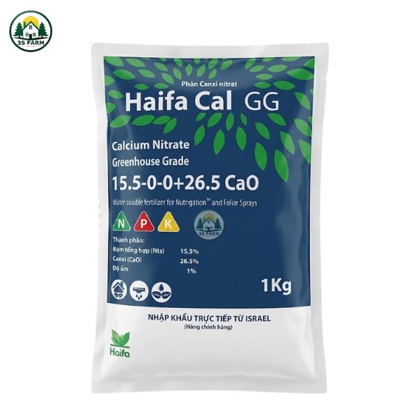 Canxi Nitrat Haifa – Chống Nứt Trái, Thối Đít Trái, Giúp Trái Cứng Đẹp