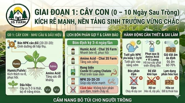 Giai Đoạn Cây Con (0 – 10 Ngày Sau Trồng)