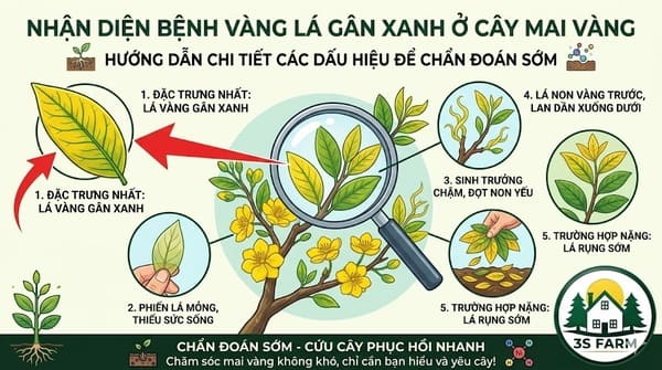 Mai Vàng Bị Vàng Lá Gân Xanh – Nguyên Nhân Và Cách Khắc Phục Hiệu Quả Nhất