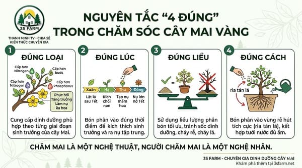 Nguyên Tắc Bón Phân Cho Mai Vàng