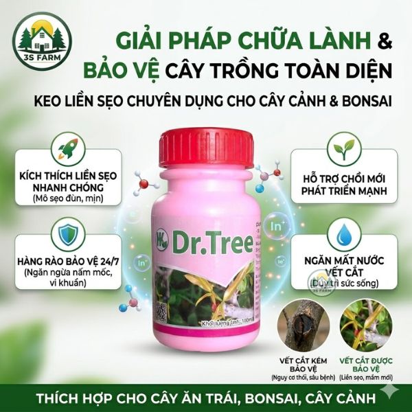 Keo Liền Sẹo Cho Cây - Làm Nhanh Vết Thương - 100ml