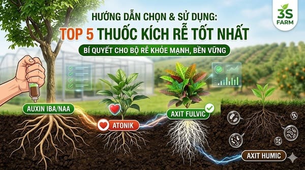 Top 5 Thuốc Kích Rễ Mạnh Nhất Hiện Nay: Giúp Cây Bật Rễ Nhanh, Khỏe Mạnh