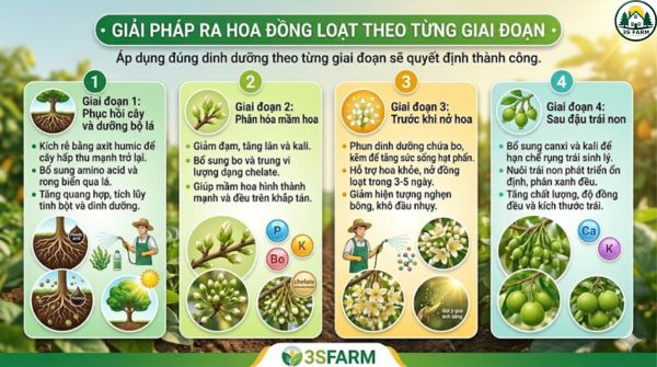 Giải Pháp Ra Hoa Đồng Loạt Theo Từng Giai Đoạn