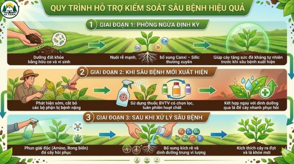 Quy Trình Hỗ Trợ Kiểm Soát Sâu Bệnh Hiệu Quả