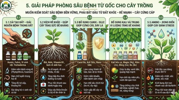 Giải Pháp Phòng Sâu Bệnh Từ Gốc Cho Cây Trồng
