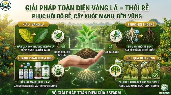 Giải Pháp Vàng Lá – Thối Rễ Giúp Cây Phục Hồi Khỏe Mạnh